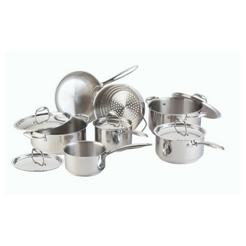 Serray Signature 13-Piece 3-Ply Stainless Steel Cookware Set