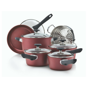 Serray Classic 11-Piece Forged Aluminum Nonstick Cookware Set