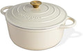 Nuovva Enamelled Cast Iron Dutch Oven Pot with Lid-6.4 Quart Non Stick Casserole Pot-Heavy Duty & Oven Safe up to 500° F for Bread Baking, Braising, Stews, Roasting - 28cm Dark Blue|B0CHWJG1M1