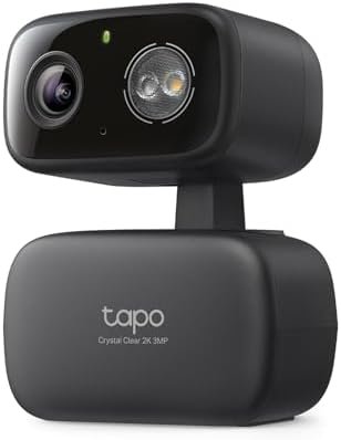 Tapo 2K Pan/Tilt Security Camera for Baby Monitor, Dog Camera w/Motion Detection, 2-Way Audio Siren, Night Vision, Cloud&SD Card Storage, Works w/Alexa & Google Assistant, 2-Pack (Tapo C210P2)|B09Y8C185M