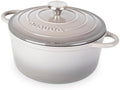 Nuovva Enamelled Cast Iron Dutch Oven Pot with Lid-6.4 Quart Non Stick Casserole Pot-Heavy Duty & Oven Safe up to 500° F for Bread Baking, Braising, Stews, Roasting - 28cm Dark Blue|B0CHWJG1M1
