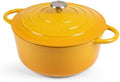 Nuovva Enamelled Cast Iron Dutch Oven Pot with Lid-6.4 Quart Non Stick Casserole Pot-Heavy Duty & Oven Safe up to 500° F for Bread Baking, Braising, Stews, Roasting - 28cm Dark Blue|B0CHWJG1M1
