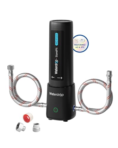 Waterdrop 10UA Under Sink Water Filter System, NSF/ANSI 42 Certified 1 Year | Reduces PFAS, PFOA/PFOS, Lead, Chlorine, Bad Taste & Odor, Under Counter Water Filter Connects Directly to Your Faucet|B083NPW1DN