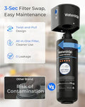 Waterdrop 10UA Under Sink Water Filter System, NSF/ANSI 42 Certified 1 Year | Reduces PFAS, PFOA/PFOS, Lead, Chlorine, Bad Taste & Odor, Under Counter Water Filter Connects Directly to Your Faucet|B083NPW1DN