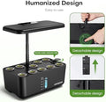 Indoor Garden Hydroponics Growing System: 10 Pods Kit with LED | Plant Germination Kit Herb Vegetable Growth Lamp Countertop, Hydroponic Planter Grower Harvest Lettuce for Healthy Home Cooks|B0B6BB4TVC