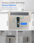 Waterdrop 10UA Under Sink Water Filter System, NSF/ANSI 42 Certified 1 Year | Reduces PFAS, PFOA/PFOS, Lead, Chlorine, Bad Taste & Odor, Under Counter Water Filter Connects Directly to Your Faucet|B083NPW1DN