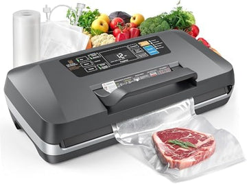 Vacuum Sealer Machine, 230W 95KPa Food Sealer Built-in Cutter & Bag Storage | Upgraded 10-in-1, Double Heat Seal for Dry & Moist Food, Easy-Lock Handle, Vacuum Hose, Includes 1 Roll + 10 Pre-cut Bags|B0H1CR8WDQ