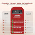 Vacuum Sealer Machine, 230W 95KPa Food Sealer Built-in Cutter & Bag Storage | Upgraded 10-in-1, Double Heat Seal for Dry & Moist Food, Easy-Lock Handle, Vacuum Hose, Includes 1 Roll + 10 Pre-cut Bags|B0H1CR8WDQ