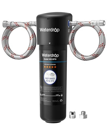 Waterdrop 10UA Under Sink Water Filter System, NSF/ANSI 42 Certified 1 Year | Reduces PFAS, PFOA/PFOS, Lead, Chlorine, Bad Taste & Odor, Under Counter Water Filter Connects Directly to Your Faucet|B083NPW1DN