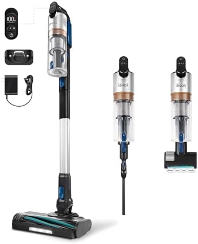 Levoit Cordless Vacuum Cleaner, Anti-Tangle for Pet Hair, Up to 50 Minutes | Powerful Suction, Lightweight, Rechargeable, Versatile for Carpets & Hard Floors, 180° Lay-Flat Design, LVAC-200|B0CB6B2JWG