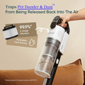 Levoit Cordless Vacuum Cleaner, Anti-Tangle for Pet Hair, Up to 50 Minutes | Powerful Suction, Lightweight, Rechargeable, Versatile for Carpets & Hard Floors, 180° Lay-Flat Design, LVAC-200|B0CB6B2JWG