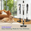Levoit Cordless Vacuum Cleaner, Anti-Tangle for Pet Hair, Up to 50 Minutes | Powerful Suction, Lightweight, Rechargeable, Versatile for Carpets & Hard Floors, 180° Lay-Flat Design, LVAC-200|B0CB6B2JWG