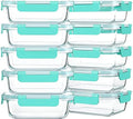 M MCIRCO 10 Pack,22 oz Glass Food Storage Containers with lids, Gray | Glass Meal Prep Containers,Airtight Lunch Containers with Lids, Microwave, Oven, Freezer and Dishwasher Friendly, BPA Free|B07HRRV96C