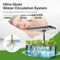 Indoor Garden Hydroponics Growing System: 10 Pods Kit with LED | Plant Germination Kit Herb Vegetable Growth Lamp Countertop, Hydroponic Planter Grower Harvest Lettuce for Healthy Home Cooks|B0B6BB4TVC