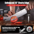 PAUDIN Chef Knife, 8 Inch High Carbon Stainless Steel Sharp Kitchen Knife with Ergonomic Handle, Gift Box for Family & Restaurant|B07BK4YVB3