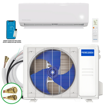 MRCOOL DIY® Select 12,000 BTU Single Zone Mini Split System 115V with 11.5 ft. DIY Quick Connect Line Set, DIYS-12-HP-115A11-O